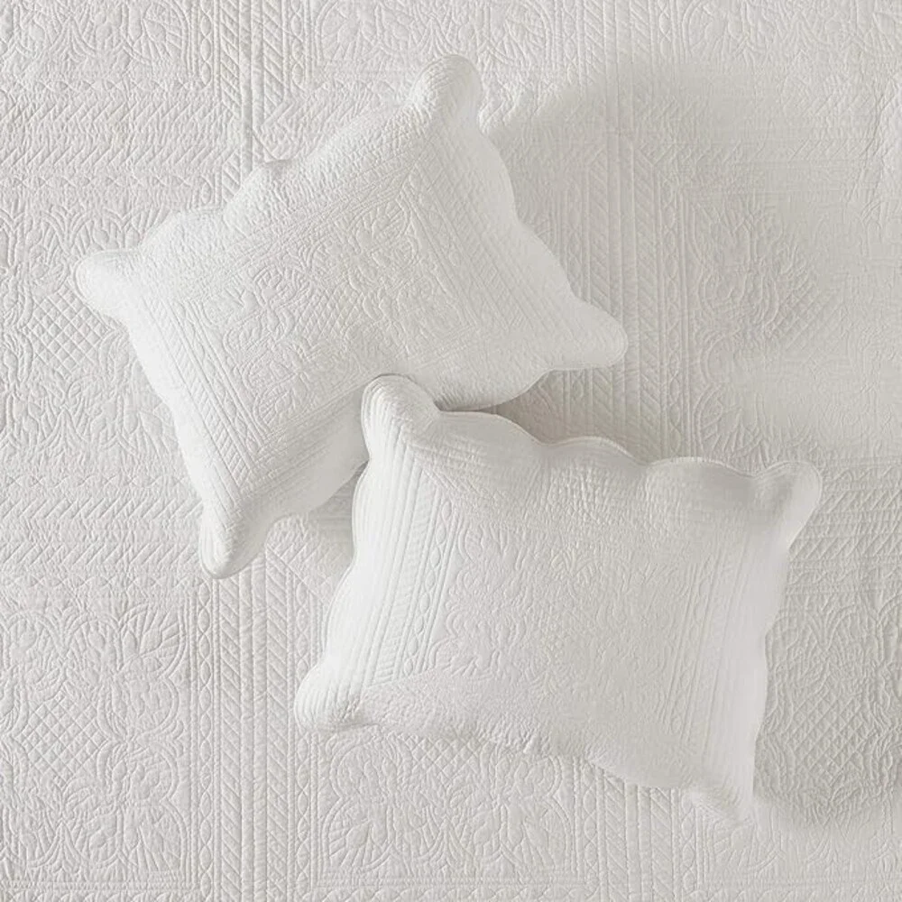 Madison Park Tuscany Coverlet Set King/Cal King White 108